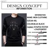 Browon Fashion Black T Shirt Men 2023 Autumn Long Tops Long Sleeve T Shirt Mens Casual Regular Fit O-Neck Men Clothing L230520