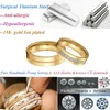 Lover's Alliance Wedding Couple Rings men and women custom 18k Gold Plated sterling silver 316L stainless steel rings