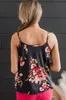 Summer Outfits Floral Print Adjustable Spaghetti Strap Tank Top