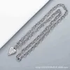 80% de réduction bijoux de créateur bracelet collier anneau Xiao même antique blanc cuivre Love Pendant droit