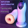 Masturbadores para homens sucção automática real vagina vibrador masculino copo de masturbação bichano bolso máquina de sexo brinquedos para adultos 18 l230518