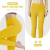 Lady Yoga Sports and Leisure Bell-Bottoms High midjebyxor Gratis frakt Promotion Lycra-tyg har den ursprungliga logotypen-1