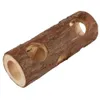 Jouets petit jouet pour animaux de compagnie trou d'arbre Hamster lapin cochon d'Inde perroquet molaire branche de cèdre en bois fournitures pour animaux de compagnie jouet bois naturel 15 cm 20 cm de Long