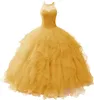 Quinceanera Dresses Princess Beading Sequins Ball Gown Organza Lace-up with Plus Size Sweet 16 Debutante Party Birthday Vestidos De 15 Anos 142
