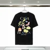 Ceseblanca Men's T-shirts Summer Popular Brand Short Sleeve Fruit Plant Colorful Lettering Fatty T-shirt