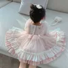 Girl's Dresses Spring Girls Clothing Style Elegant Wedding Dress Girls Princess Party Tulle Gown Kids Clothes