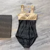 Dames designer badmode zomer zwemmen badpak klassieke letter print badpak strand bodysuit kleding