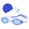 Goggles Swimming silicone goggles professional 4-piece underwater diving set P230601