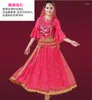 Sahne Giyim Justsaiyan Set Şifon Bollywood Elbise Kostüm Kadın Dans Sari Belly Kıyafet Performans Kıyafetleri Yüksek Kalite