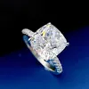 2 Carats Zircon Diamond style Ring for Women Fine Anillos 925 Jewelry Bizuteria Rings Silver Color Gemstone Rings