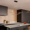 Lustres BWART Lustre de teto Led Lâmpada pingente moderna para cozinha, sala de jantar, decoração de casa, lustre, luminária preta