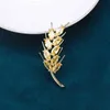 Pins Broschen Damenmode Retro gelber Kristall Damen Luxus Gold Zirkon Legierung Pflanzenmalz Sicherheitsnadel G230529