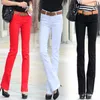 Women's Jeans Women Low Waist Stretch Summer Skinny Flare Denim Slimming Fit Elastic Straight Candy Color Solid XS S 3XL