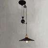 Hanglampen Loft Lifting Kroonluchter Ijzer Vintage Retro Binnenverlichting Voor Restaurant Kooi Lamp Head Light