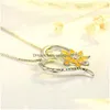 Collane con ciondolo Love Heart Sunflower You Are My Sunshine Collana Donna Bambini Gioielli di moda Drop Delivery Pendenti Dhn2S