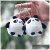 Pluche Muur Stuff Leuke Cartoon Panda Hanger Speelgoed Pop Sleutelhanger Tas Groothandel Drop Levering Geschenken Knuffels Otct5