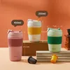 Tumblers Ceramic Inner Coffee Thermos Cup Portable Travel Highend Straw with Lid Exquisite Gift Mugs Tea Cups Drink 230531