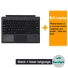 Case Bluetooth Keyboard For Surface Pro 3 4 5 6 7 8 9 X Go 1 2 3 Trackpad Russian Arabic Hebrew Korean Spanish French Thai Keyboard