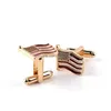 Manschett Länkar Gold America National Flag Cufflinks Fashion Formell Business Shirt -knapp för män Kvinnliga smycken Drop Leverans Tie Clasps Dhjhu