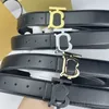 Cinturón de lujo Cinturones de diseñador a cuadros vintage Letra chapada en oro Hebilla lisa Cintura de dos caras Cinturones de diseño de algodón con patrón a cuadros de tamaño ajustable PJ010 C23