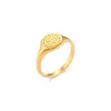 Trendy RVS PVD 18K Vergulde Moon Sun Goddess Couple ring