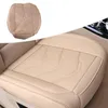 Housses de siège de voiture Auto universel pour 4 saisons avant couverture complète en cuir PU respirant coussin de chaise protecteur tapis coussin Beige