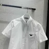 Kvinnors blusar skjortor designer liten enkel mångsidig avslappnad kort ärmskjorta topp sqsh
