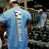 Herr t-shirts män avslappnad lös kort ärm t-shirt ny manlig träning träning kläder gym fitness t shirt sommar bomull tryckt tee skjorta toppar t230601