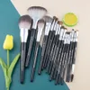 Brushes Pro Makeup Borstes Set High Quality Powder Highlighter Angle Blush Shadow Eyeshadow Crease Fan Make Up Brush Complete Kit