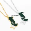 Pendant Necklaces Pakistan Map National Flag Pendant Necklace For Women Men Fashion Map Ethnic Choker Necklaces Jewelry Gift For Pakistani Friends J230601