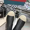 Botas de moda feminina designer Marn couro clássico confortável aumento antiderrapante preto branco cinza outono e inverno Chelsea