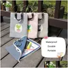 Filing Supplies Waterproof Canvas Handbag Storage Bag Large Capacity Handing Zipper Stationery Durable Mtifunction File Sundries Bag Dhfjd