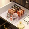 Storage Boxes 7 Grid Box Clear Plastic Makeup Cosmetic Stand Holder Lipstick Eyeshadow Palette Organizer