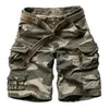 Shorts Masculino Verão Shorts Cargo Masculino de Alta Qualidade de Algodão Multi-bolsos Calças Curtas para Treino Bermuda Shorts Cinto Livre 230531