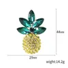 Broches Rhinstone Fruit Femmes Cristal Ananas Fête Casual Cachemire Hommes Chemise Revers Sac Mignon Pins Brillant Bijoux Cadeau G230529