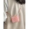 Akşam Çantaları Şeffaf Jöle Şeker Renk Narin Koruma Kadın Niş Tasarım Crossbody Mini Pembe Para Çanta Ruj Paketi