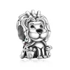 Per pandora charms autentici perline in argento 925 New Silver Color Lucky Cat Feather Owl Castle Bead fai da te