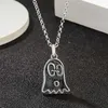 60% de desconto em joias de grife pulseira colar anel Clássico antigo Sterling little ghost hip hop flow corrente de clavícula