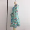 Casual Dresses Wholesale Autumn Products European Style Women's Long-sleeved V-neck Positioning Flower Dress