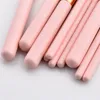 Strumenti per il trucco 10 pezzi Set di pennelli per trucco Manico rosa Fondotinta per donne Pennello per trucco Kit di strumenti di bellezza per Lip Eye Liner Maquiagem T10083 230531