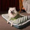 Mattor husdjur självvärmande sovmatta vinter hund madrass filt luft kudde soffa liten och medelstor hund plus sammet kudde
