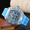 montres de luxe pour hommes cristal saphir haute qualité datejust 47mm montres à quartz bracelet en caoutchouc lumineux squelette étanche montre de sport montres de luxe