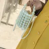 イブニングバッグ女性向け贅沢な織物パール2023ビーズフラップボックスクラッチ財布とハンドバッグレディースミニクロスボディバッグ