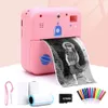 لعبة كاميرات متعددة الوظائف PO PRINTER Kids Camera Portable Portable Printer Wireless Mini Printer 32GB Support Bluetooth Connection 230601