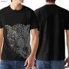 Najlepiej sprzedający się męski lampart T-shirt T-shirt krótkoczepowo-rękawoeved Casual Fashion Design Slim Brand Men and Women T Shirts L230520