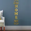 Väggklistermärken 3d spegel engelska bokstäver hem familjen självadhesiva akryldekaler för tillbehör för rum dekor dekoration 230531