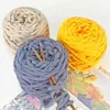 Yarn 200g (2 * 100g/ball) soft milk cotton blended polyester chenille wool yarn coarse hand knitted DIY crochet hat scarf thread fur P230601