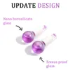 Massager Ice Globes for Facials 2pc Durable Quartz Glass for Cold or Hot Skin Massagers Daily Beauty Tighten Skin Enhance Circulation