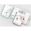 Notepads 4Pcs Coils Portable Notebook Mini Trumpet Pocket Notepad Spiral Travel Journal Book School Student Stationery Office Memo P Dh6D1