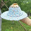 Wide Brim Hats Summer Outdoor Sports Beach Sun Shading Fashion Bamboo Fan Hat Foldable Multifunctional Tourism Japanese Decor